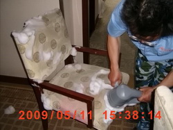 布藝沙發(fā)清洗現(xiàn)場(chǎng)